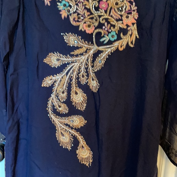 Pakistani Indian chiffon Kameez and dupatta. shirt / kurta / kameez. - Picture 4 of 8